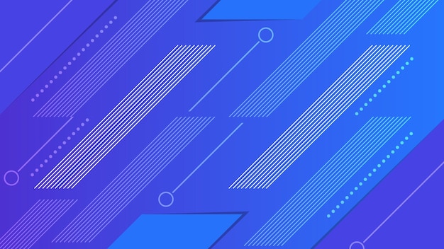 Modern Abstract Geometric Blue Technology Background Design