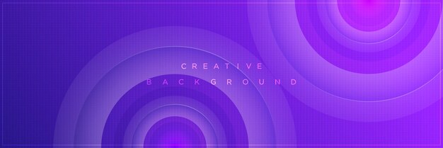 Modern abstract purple gradient banner background design