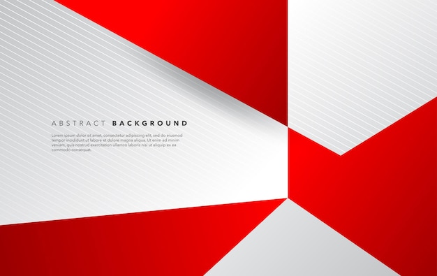 modern abstract red and white background design