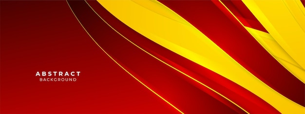 modern abstract red and yellow element design background