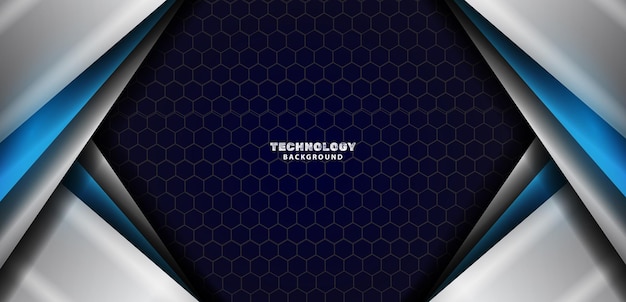modern abstract technology silver blue color background