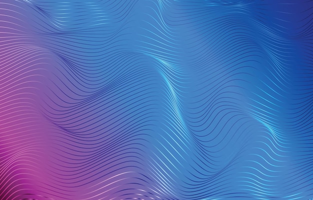 Modern Abstract Wave and Line Concept