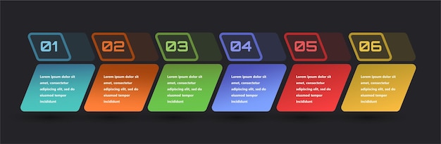 Modern and creative infographics made in the form of a vector template Bright colors and abstract design elements are used For use in presentations web design and reports Simple and clear