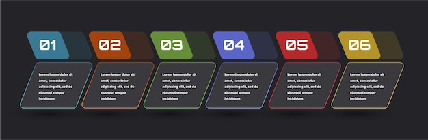 Modern and creative infographics made in the form of a vector template Bright colors and abstract design elements are used For use in presentations web design and reports Simple and clear