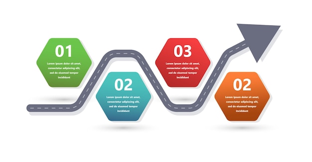 Modern and creative infographics made in the form of a vector template Bright colors and abstract design elements are used For use in presentations web design and reports Simple and clear