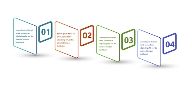 Modern and creative infographics made in the form of a vector template Bright colors and abstract design elements are used For use in presentations web design and reports Simple and clear