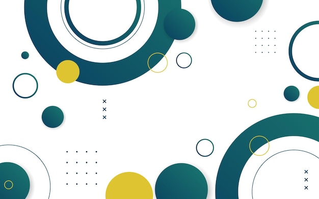 Modern background geometric dark green and yellow gradations sketch effects