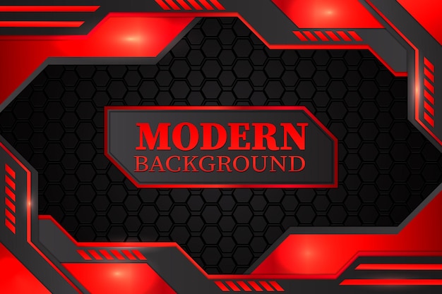 Modern background with black and red color
