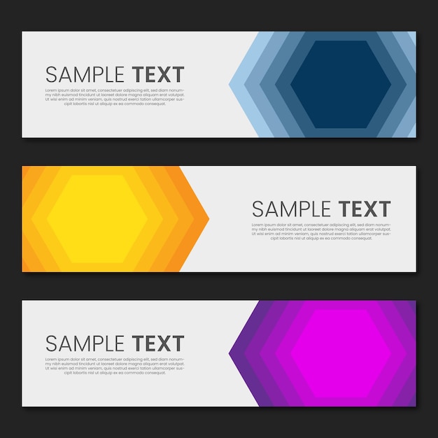 Modern Banner Design Vector Template