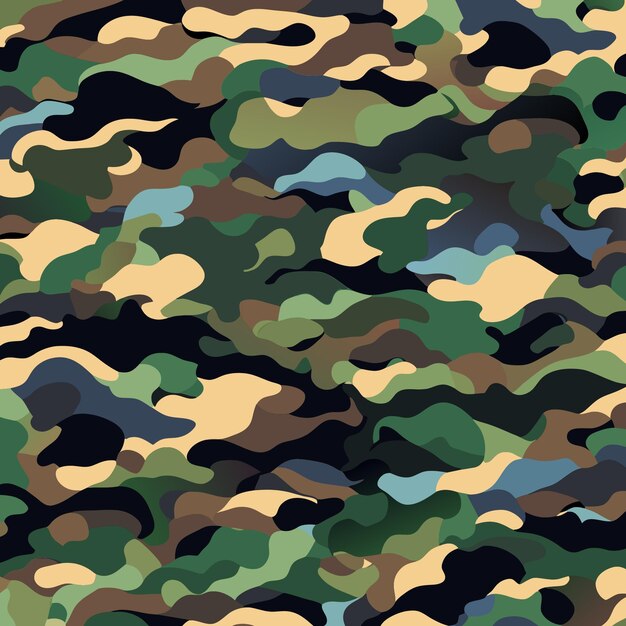 Modern Camo Vector Artwork for Apparel Designers