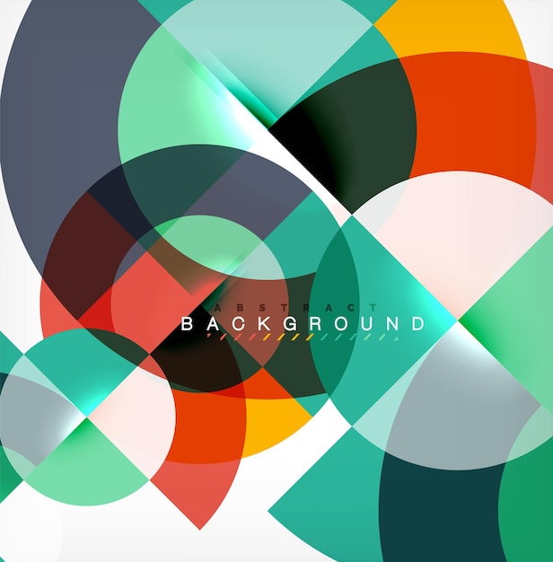 Modern circle abstract background
