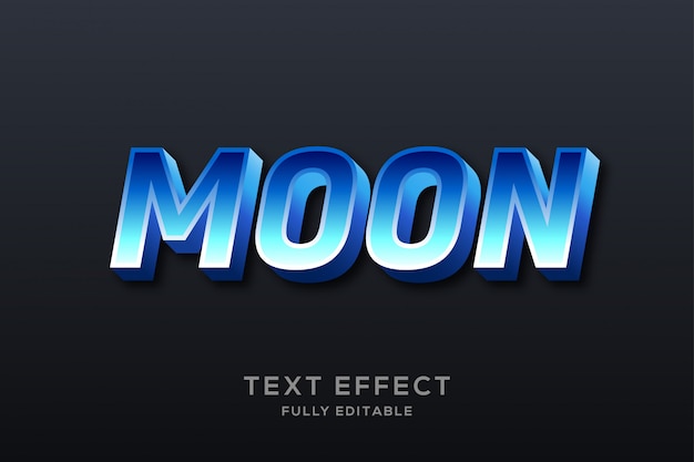 Modern Clean Blue Text Effect