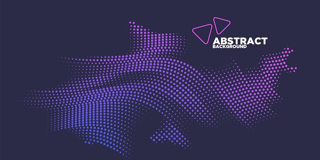 Modern colored poster for sports. Abstract vector style. dots and particles.