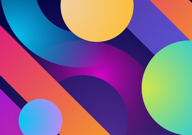 Modern colorful blue abstract geometric background Tech with square triangle circle and geometric shapes Vector abstract graphic design banner pattern background template