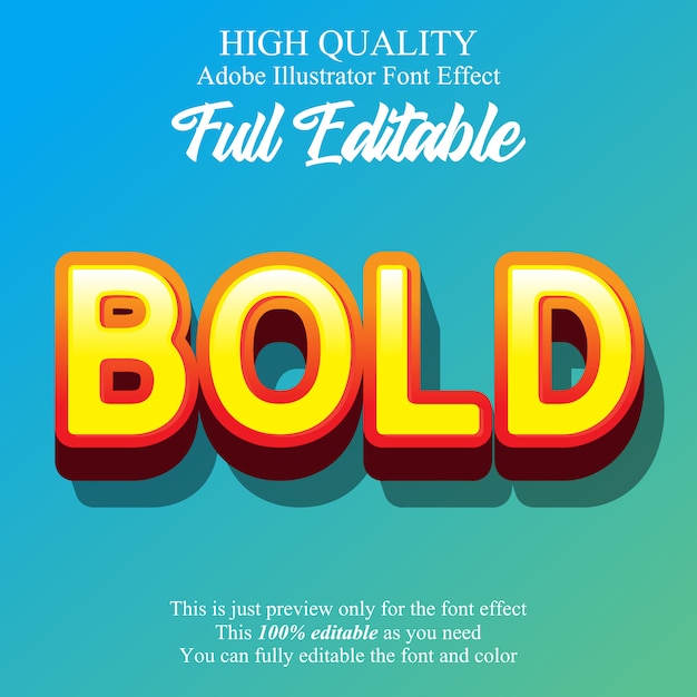 modern colorful bold editable graphic style text effect