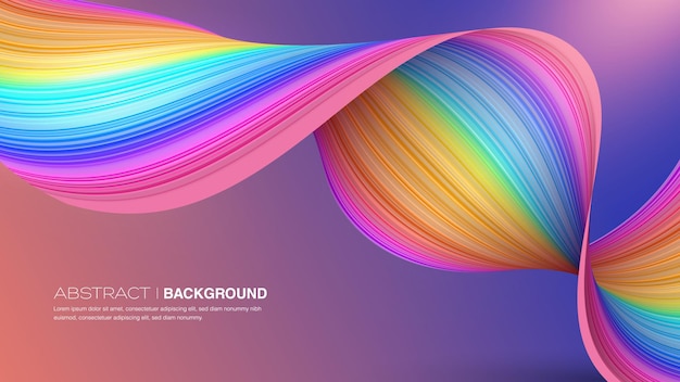 Modern colorful flow abstract background