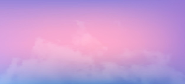 Modern colorful gradient background with clouds