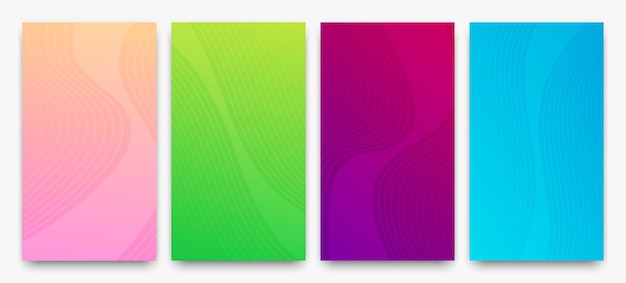 modern colorful gradient background with lines
