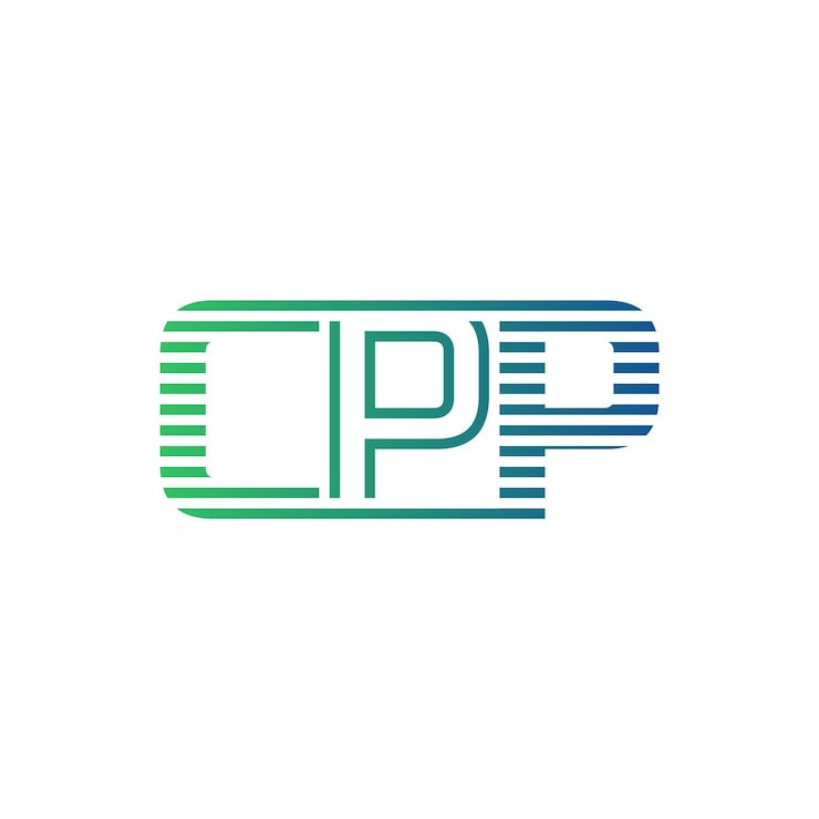Vector modern cpp logo design letter cpp minimalist professional and versatile branding icon for business identity