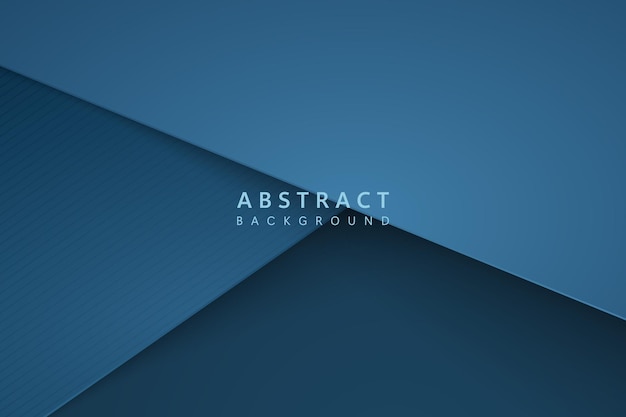 modern dark blue abstract background simple paper cut design concept