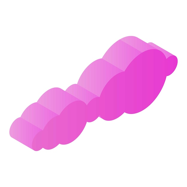 Modern data cloud icon Isometric of modern data cloud vector icon for web design isolated on white background