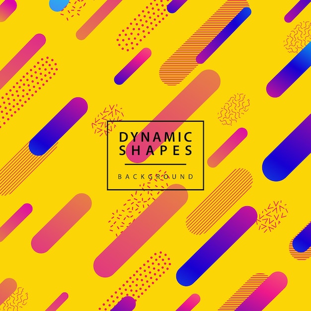Modern dynamic shapes style background combination modern style abstraction with composition made of various rounded shapes background