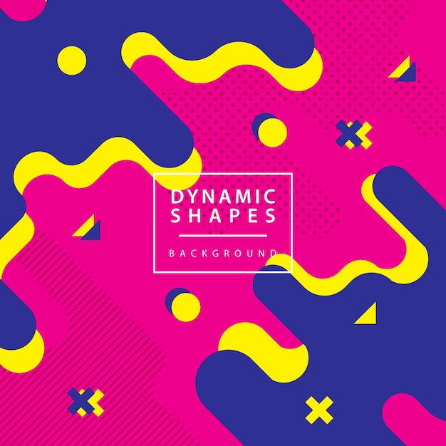 Modern dynamic shapes style background combination modern style abstraction with composition made of various rounded shapes background