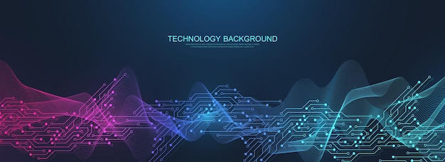 modern electronic motherboard texture engineering and communication concept