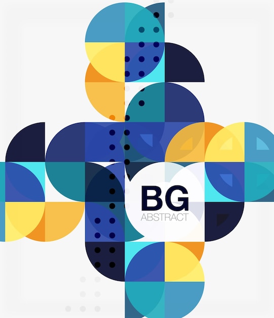 modern elegant geometric circles abstract background vector template background for workflow layout diagram number options or web design