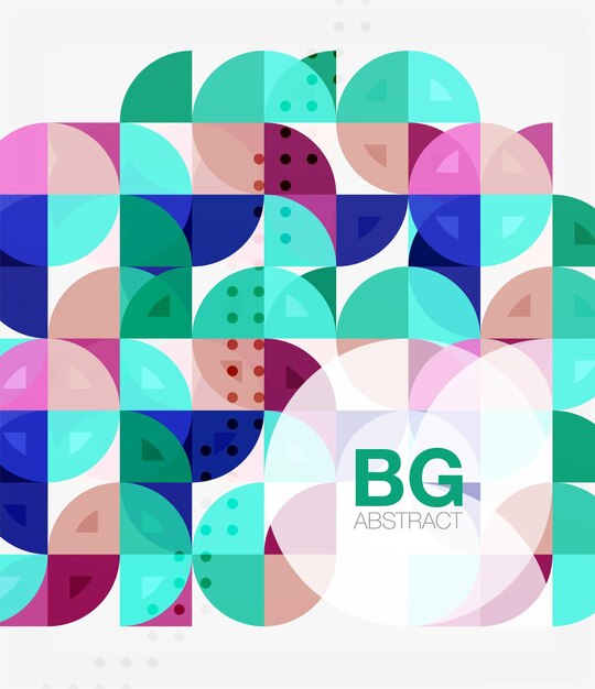 Modern elegant geometric circles abstract background Vector template background for workflow layout diagram number options or web design