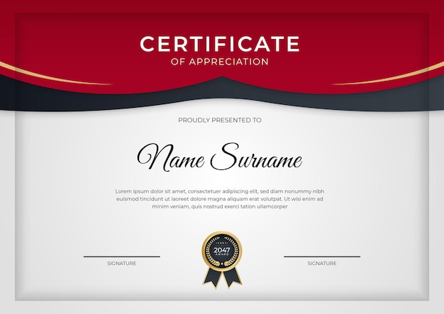 modern employee of the month certificate gradient elegant certificate template