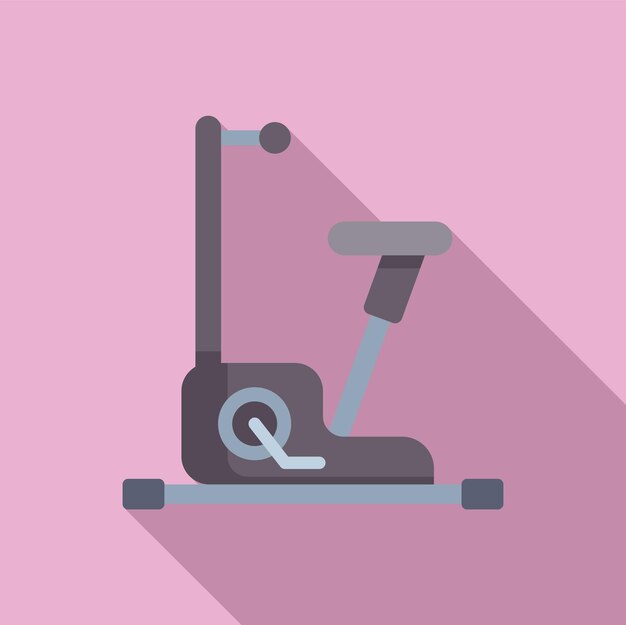 Modern exercise bike vector illustration