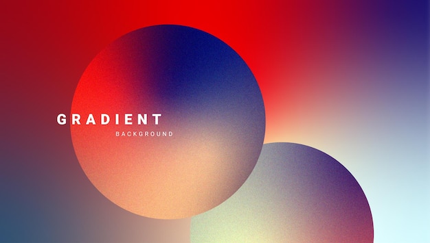 Modern fluid gradient design with abstract circular shapes