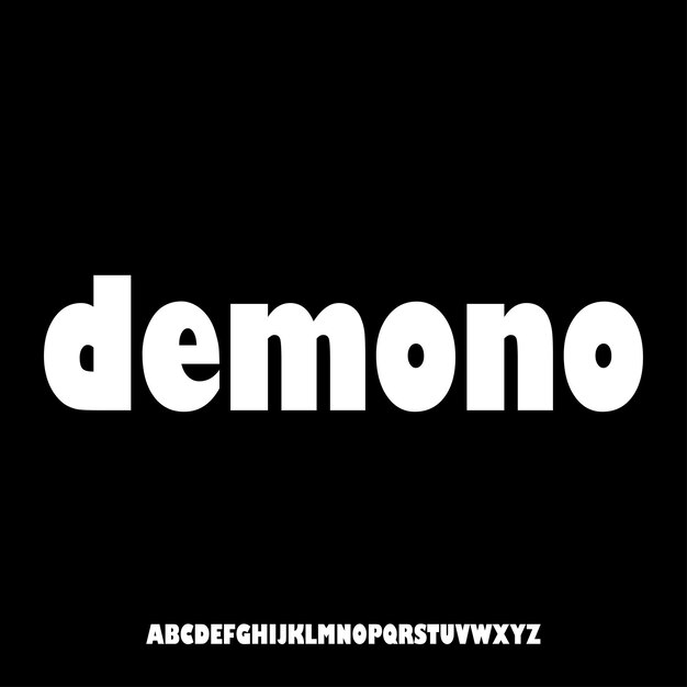 Modern futuristic modern geometric font