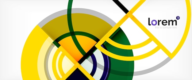 Modern geometric abstract background