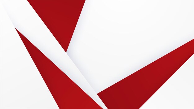 Modern geometric abstract red and white background