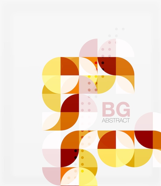 Modern geometric circle abstract background Vector template background for workflow layout diagram number options or web design