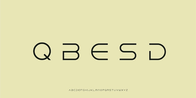 Modern Geometric Display Font with Futuristic Style for Digital and Tech Projects