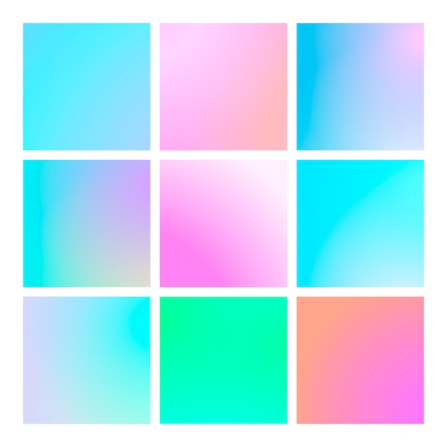 modern gradient set abstract background