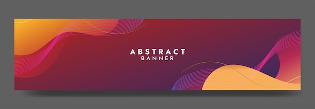 Modern gradient wave designs for captivating banners