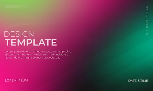 Modern Green Black Magenta Gradient Background for Creative Use
