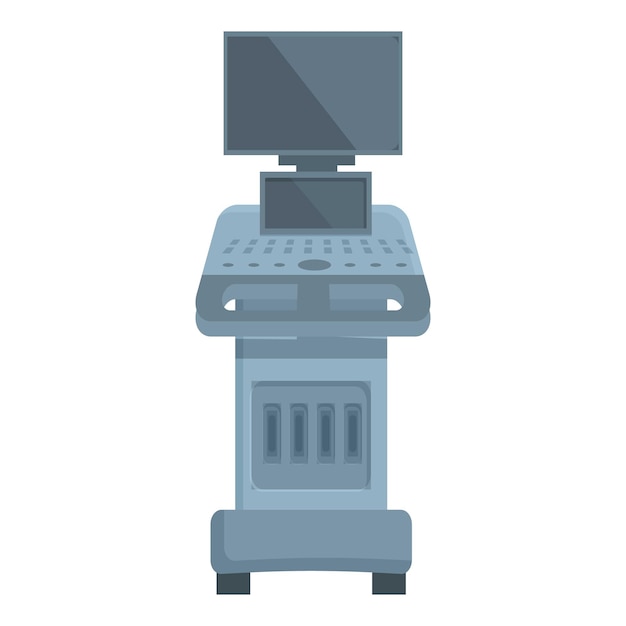Modern hospital ultrasound machine illustration