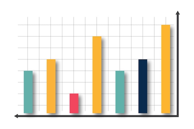 Modern infographic elements design chart graph scheme colors editable