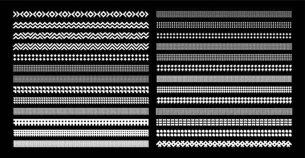 Modern line geometric abstract divider design set