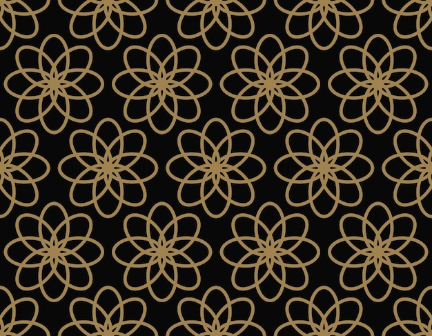 modern luxury geometrical ornaments with lines seamless patterns background