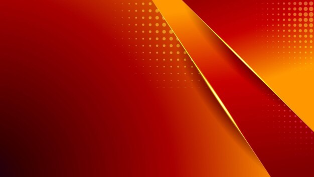 modern minimalist background with red and yellow gradations with halftone ornaments