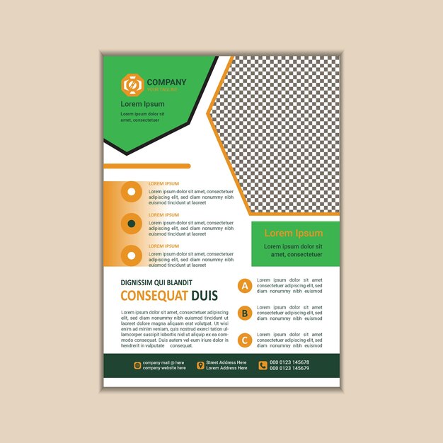 Modern Multipurpose Flyer Template Fully Editable and Print Ready A4 Size With Bleed