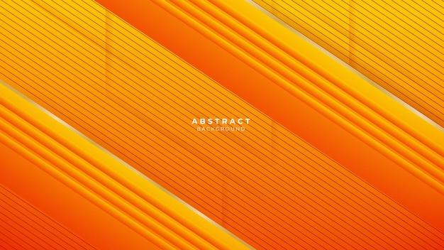 Modern orange and gold luxury abstract background
