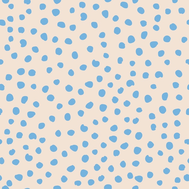 modern polka dot hand draw vector background pattern seamless
