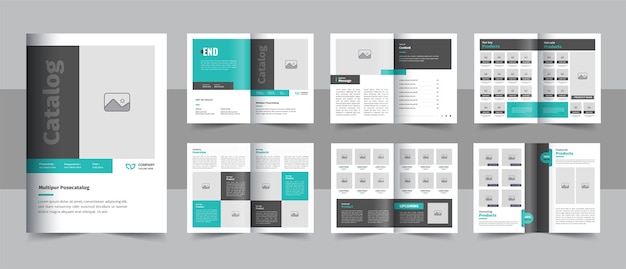 Modern product catalog design or company catalogue template